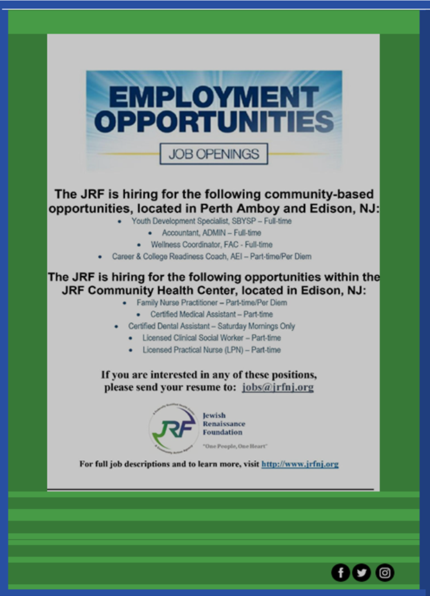 Employment Opportunities Flyer